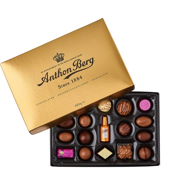 Luxury Gold Gift Box Anthon Berg 400g