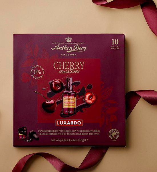 Produs - Luxardo Cherry Sensations Anthon Berg 155g - Wpg.ro