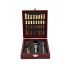 Set 4 accesorii pentru vin in cutie sah