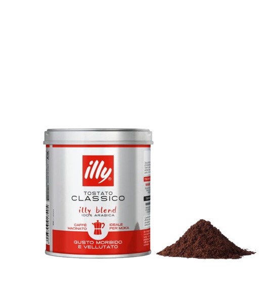 Illy Moka Medium cafea macinata 125 g