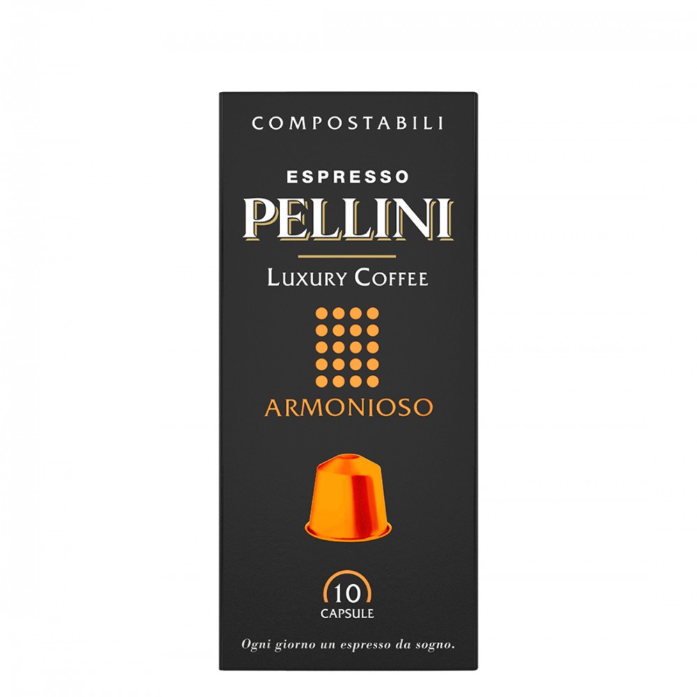 Pellini Espresso Armonioso Luxury 10 capsule compatibile Nespresso