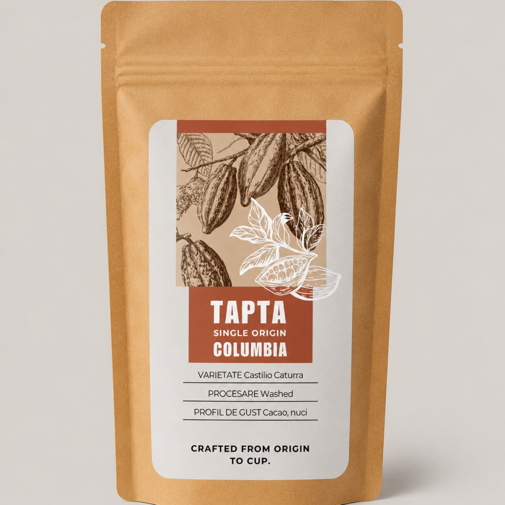 Tapta Columbia - Washed - Castilio Caturra - cafea boabe 250 g