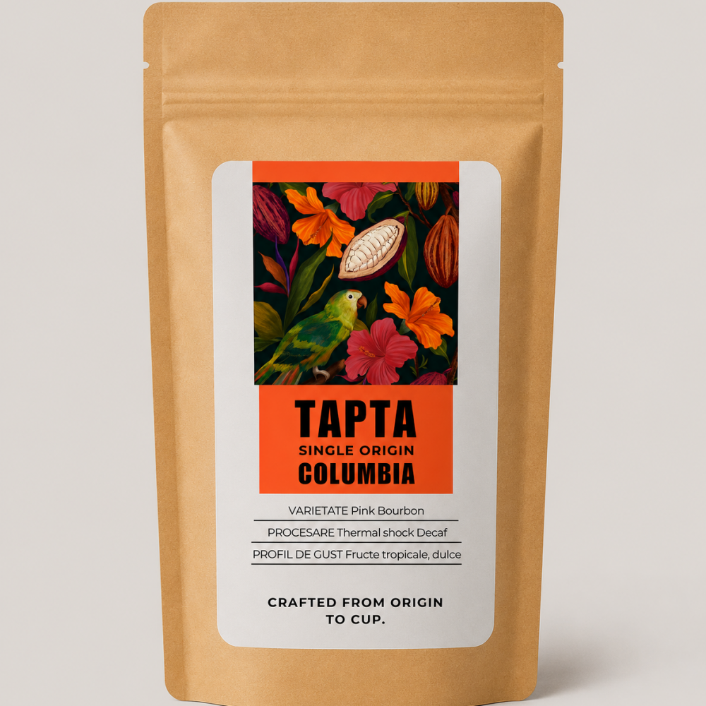Tapta Columbia - Thermal Shock Decaf - Pink Bourbon - cafea boabe 250 g
