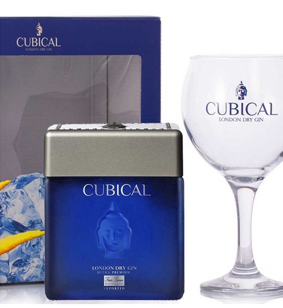 Gin Botanic Cubical Ultra Premium London Dry Gift Set 0.7L