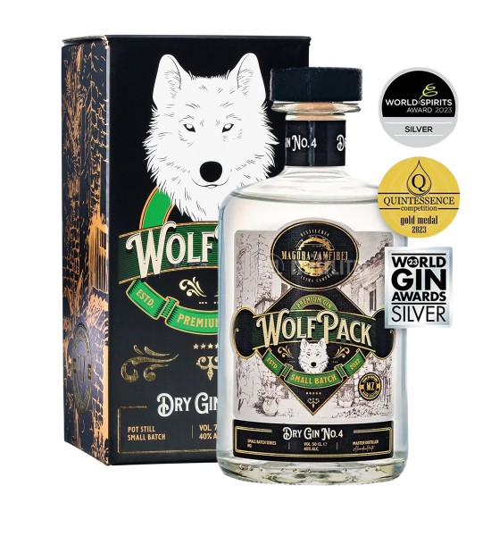 Produs - Gin Magura Zamfirei Wolfpack Small Batch No4 Dry Gin Cutie 0.7L - Wpg.ro