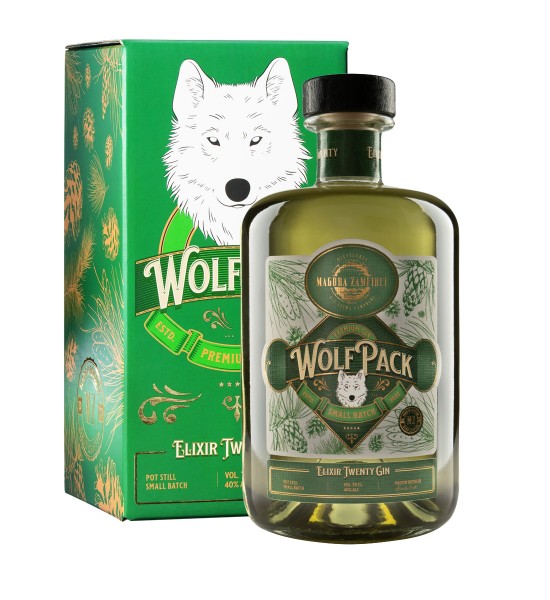 Produs - Gin Magura Zamfirei Wolfpack Small Batch Elixir Twenty Gin Cutie 0.7L - Wpg.ro