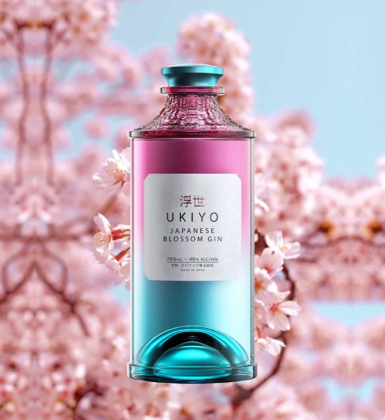 Produs - Gin Ukiyo Japanese Blossom 0.7L - Wpg.ro