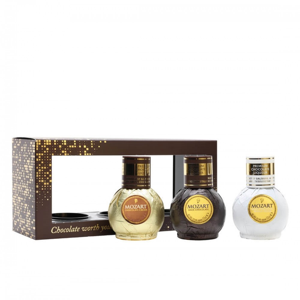 Lichior Mozart Mixed Flavours 3 sticle x 0.05L Lichior Mozart Mixed Flavours 3 sticle x 0.05L