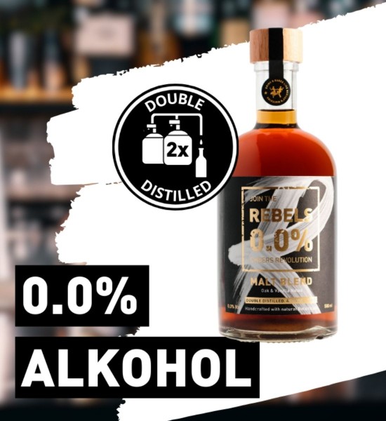 Rebels Malt Blend Whisky Alternative Non Alcoolic 0.5L