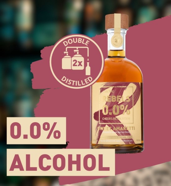 Rebels Sweet Amaretti Amaretto Alternative Non Alcoolic 0.5L