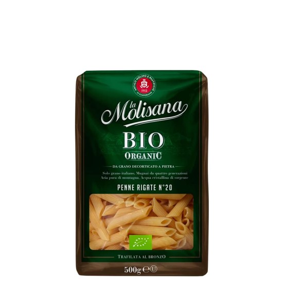 Produs - La Molisana no20 Penne Rigate Bio Organic 500g - Wpg.ro