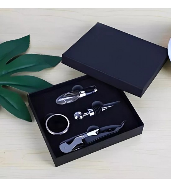 Set cadou 4 accesorii pentru vin Set cadou 4 accesorii pentru vin