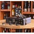 Set 9 accesorii pentru vin cu valiza neagra din piele ecologica