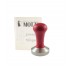 Tamper plat cafea 58 mm - Metallurgica Motta - Maner rosu