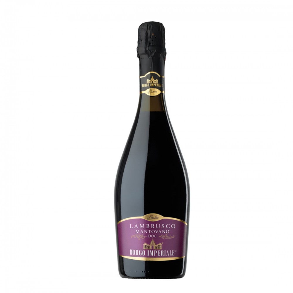 Borgo Imperiale Lambrusco Rosso Mantovano Frizzante Secco DOC 0.75L Borgo Imperiale Lambrusco Rosso Mantovano Frizzante Secco DOC 0.75L