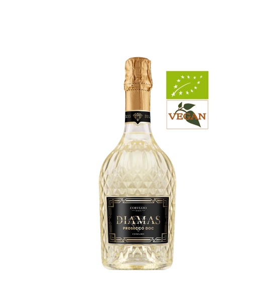 Produs - Corvezzo Diamas Prosecco Organic Extra Dry 0.75L - Wpg.ro