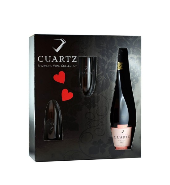 Girboiu Cuartz Rose Brut Gift Set 0.75L 