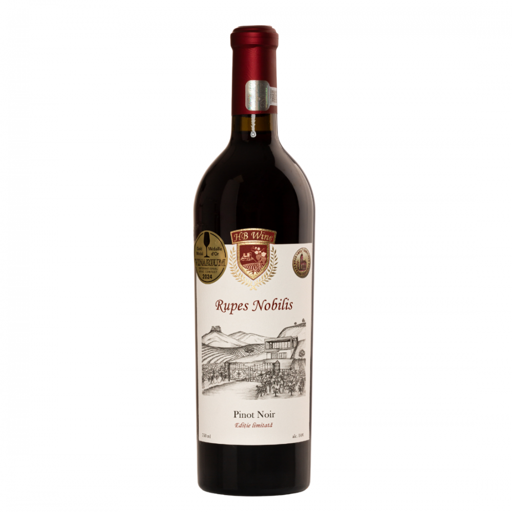 HB Rupes Nobilis Pinot Noir Rosu 0.75L