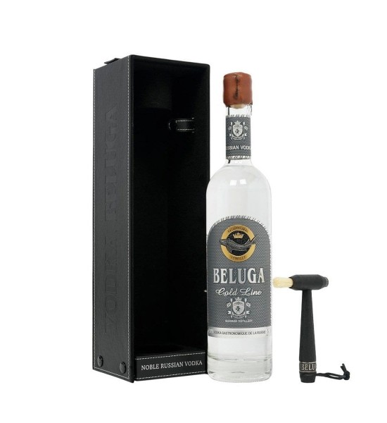 Vodka Beluga Gold Line - Caseta Piele - 1L