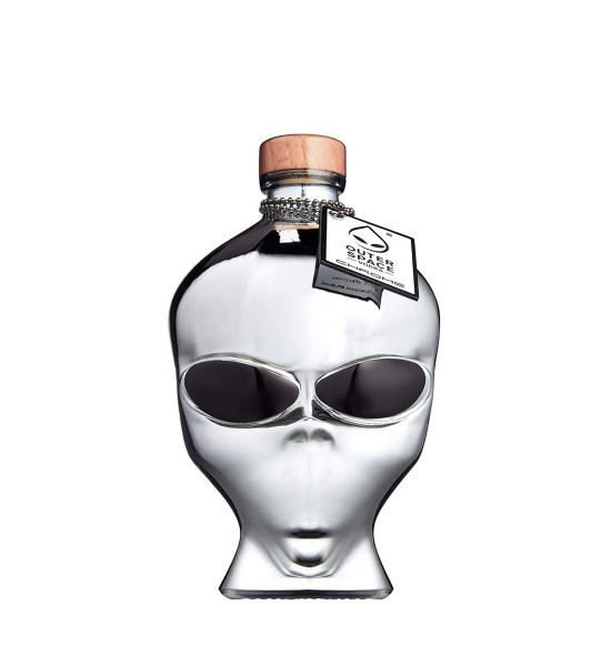 Vodka Outer Space Alien Head Chrome Edition 0.7L 