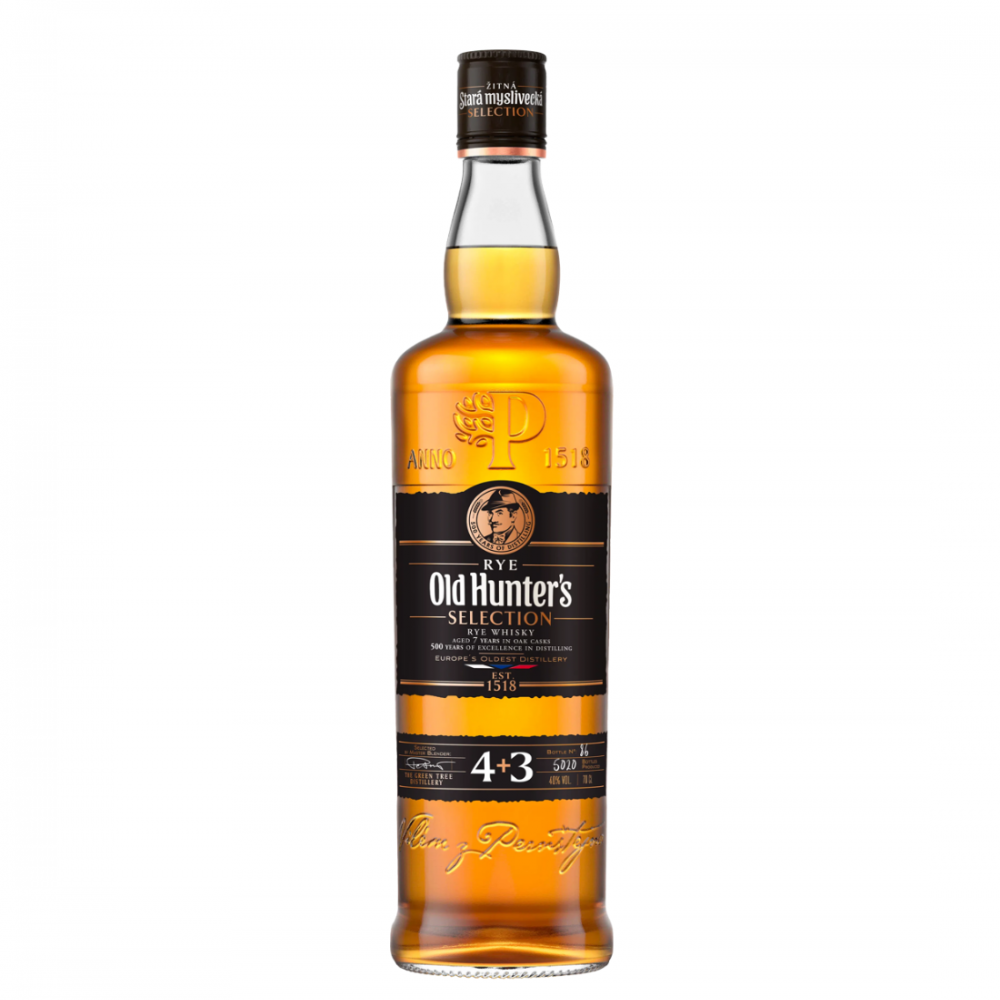 Whisky Old Hunter's Selection Rye 7 ani 0.7L Whisky Old Hunter's Selection Rye 7 ani 0.7L