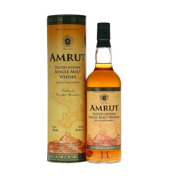 Whisky Amrut Peated Indian Single Malt 0.7L
