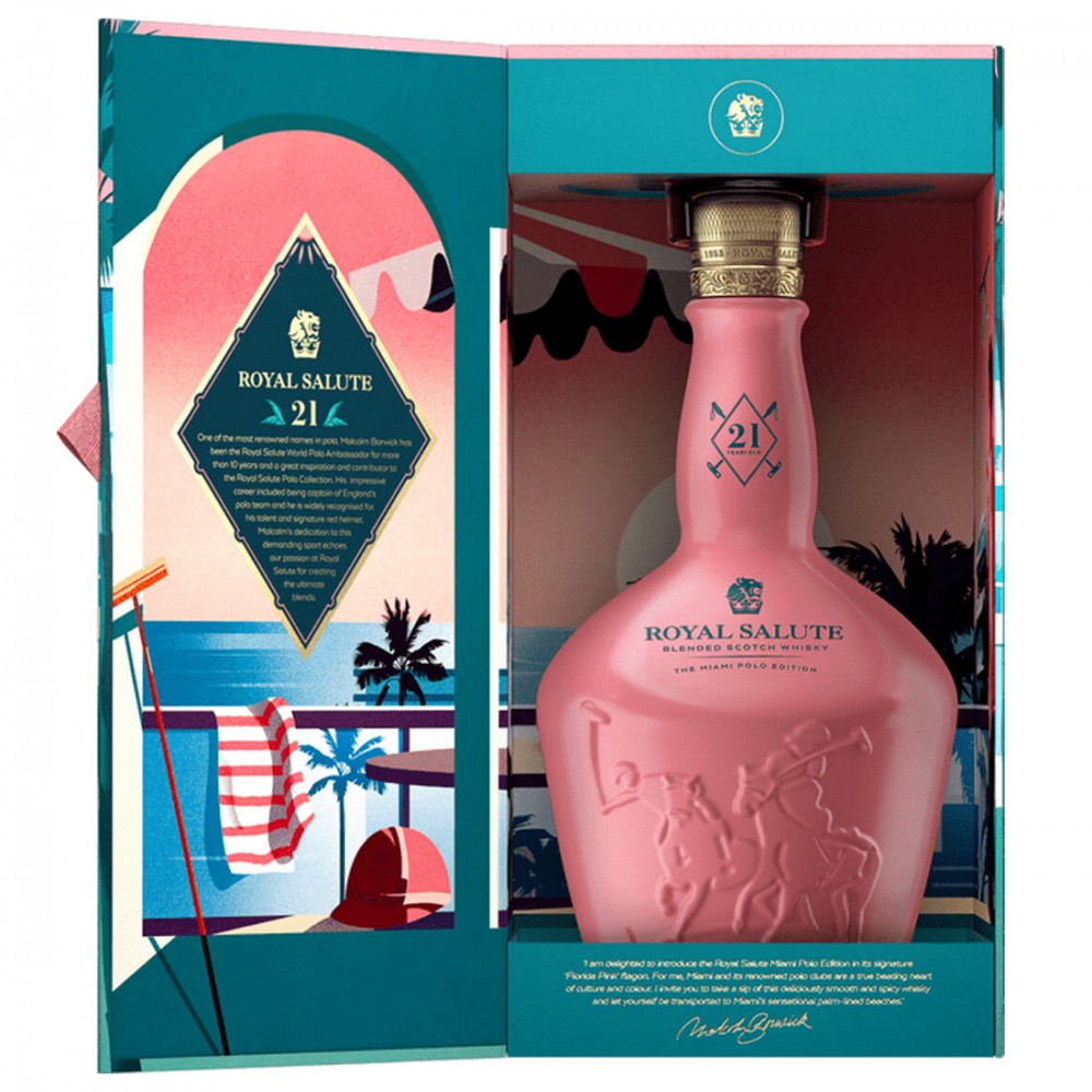 Whisky Chivas Regal Royal Salute 21 ani The Miami Polo Edition Blended Scotch 0.7L