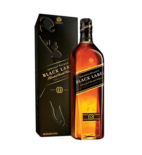 Whisky Johnnie Walker Black Label 12 ani 1L