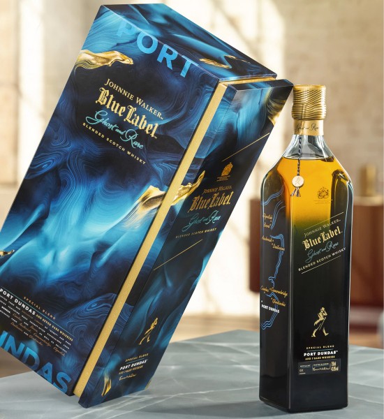 Produs - Whisky Johnnie Walker Blue Label Ghost and Rare Glenury Royal Special Blend Scotch 1L - Wpg.ro