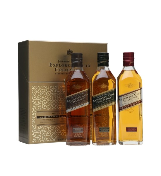 Whisky Johnnie Walker Explorer's Club Collection 3 sticle x 0.2L