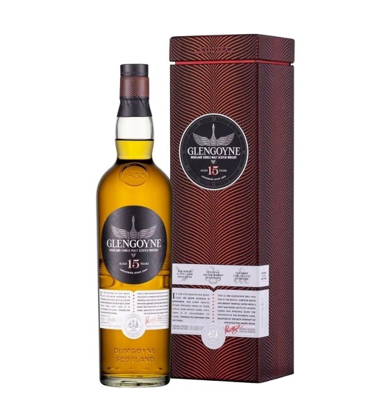 Whisky Glengoyne 15 ani Highland Single Malt Scotch 0.7L