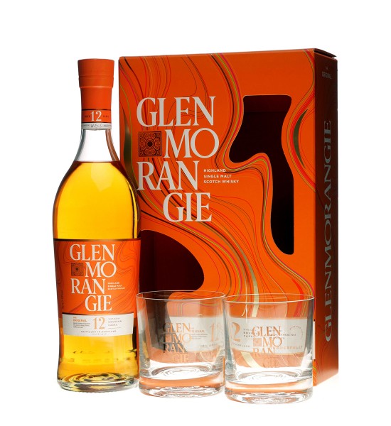 Whisky Glenmorangie 12 ani The Original Gift Set 0.7L