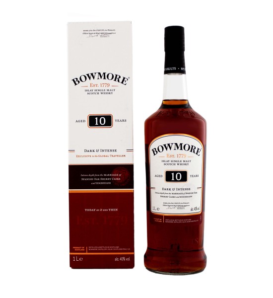 Produs - Whisky Bowmore 10 ani Islay Single Malt Scotch 1L - Wpg.ro