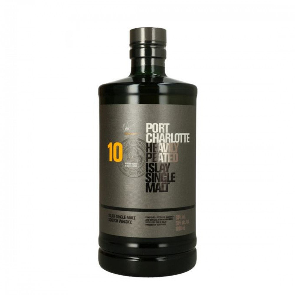Whisky Bruichladdich 10 ani Port Charlotte Islay Single Malt Scotch 1L
