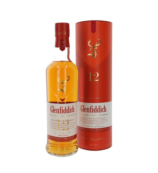 Whisky Glenfiddich Triple Oak 12 ani Cutie 0.7L